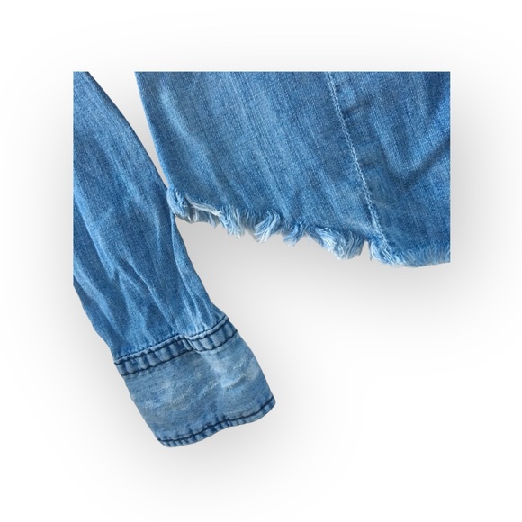 new True Religion ʊ Lucy Snap Button Down Western Denim Shirt ʊ Sundance ʊ XS ʊ - Picture 9 of 16